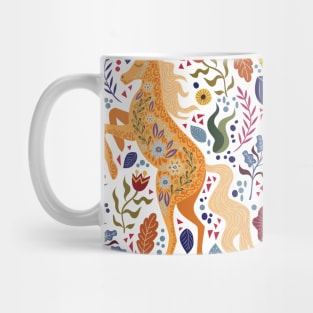 Horse Flowers Mug